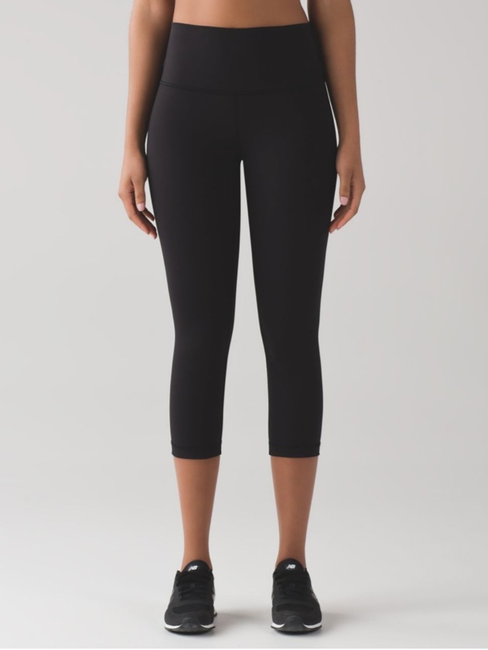 Lululemon Wunder Under Crop High Rise Legging 21" Black Size 10 Athletic